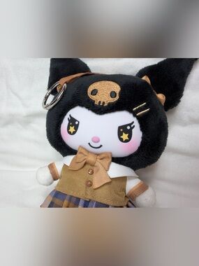 TOP TOY Sanrio KUROMI SCHOOL LIFE Plush Pendant Mocha